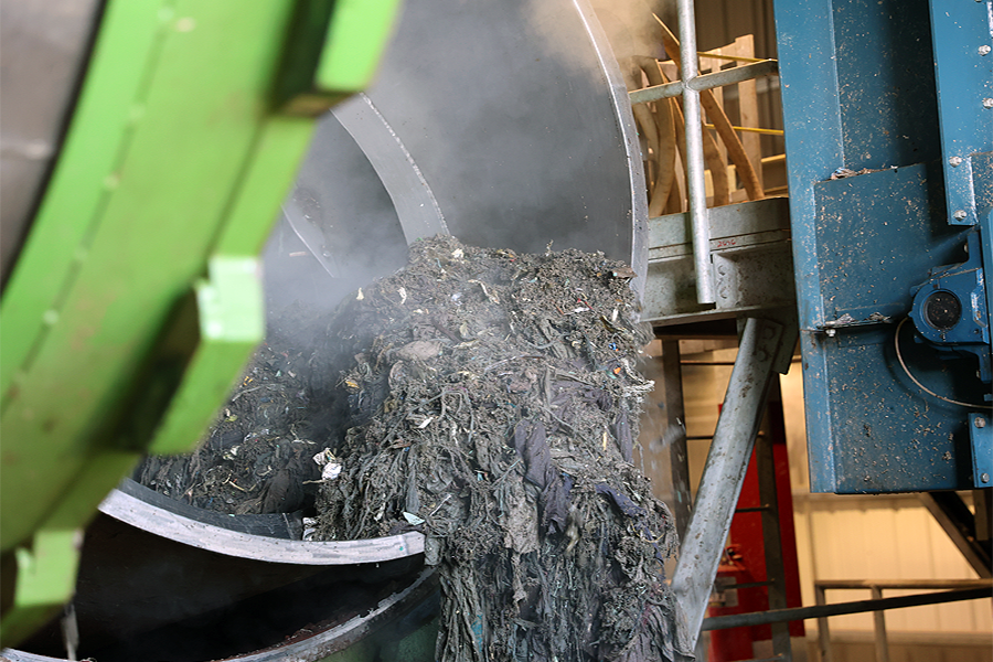 Close up of Georgia-Pacific’s Juno autoclave system cooking and sanitizing waste in Toledo, Oregon